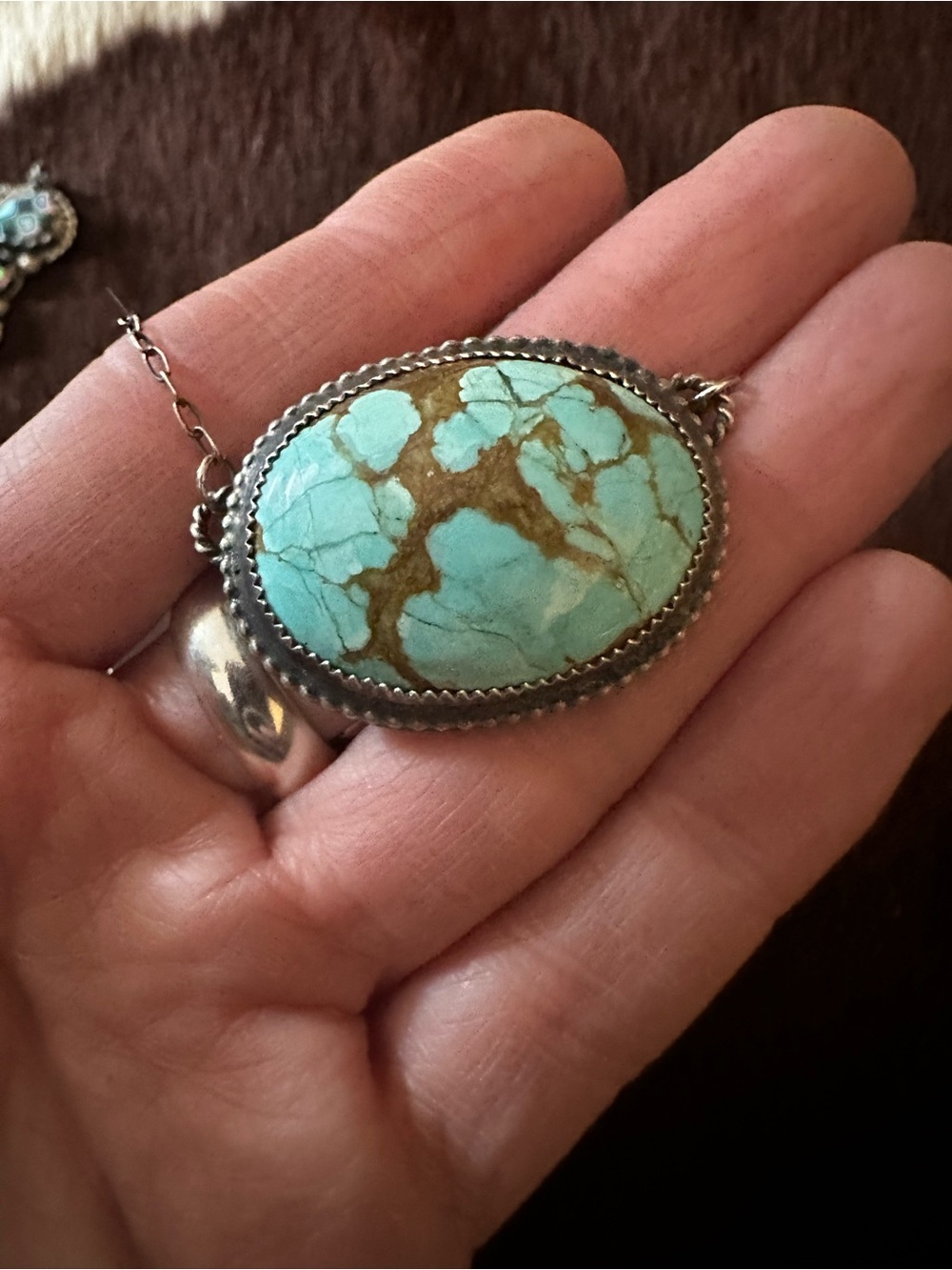 Mine 8 Turquoise Pendant Necklace